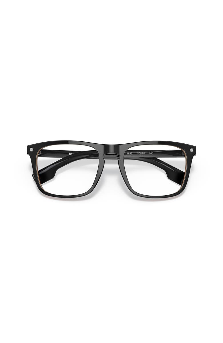 Burberry 56mm Square optical glasses, Alternate, color, Black