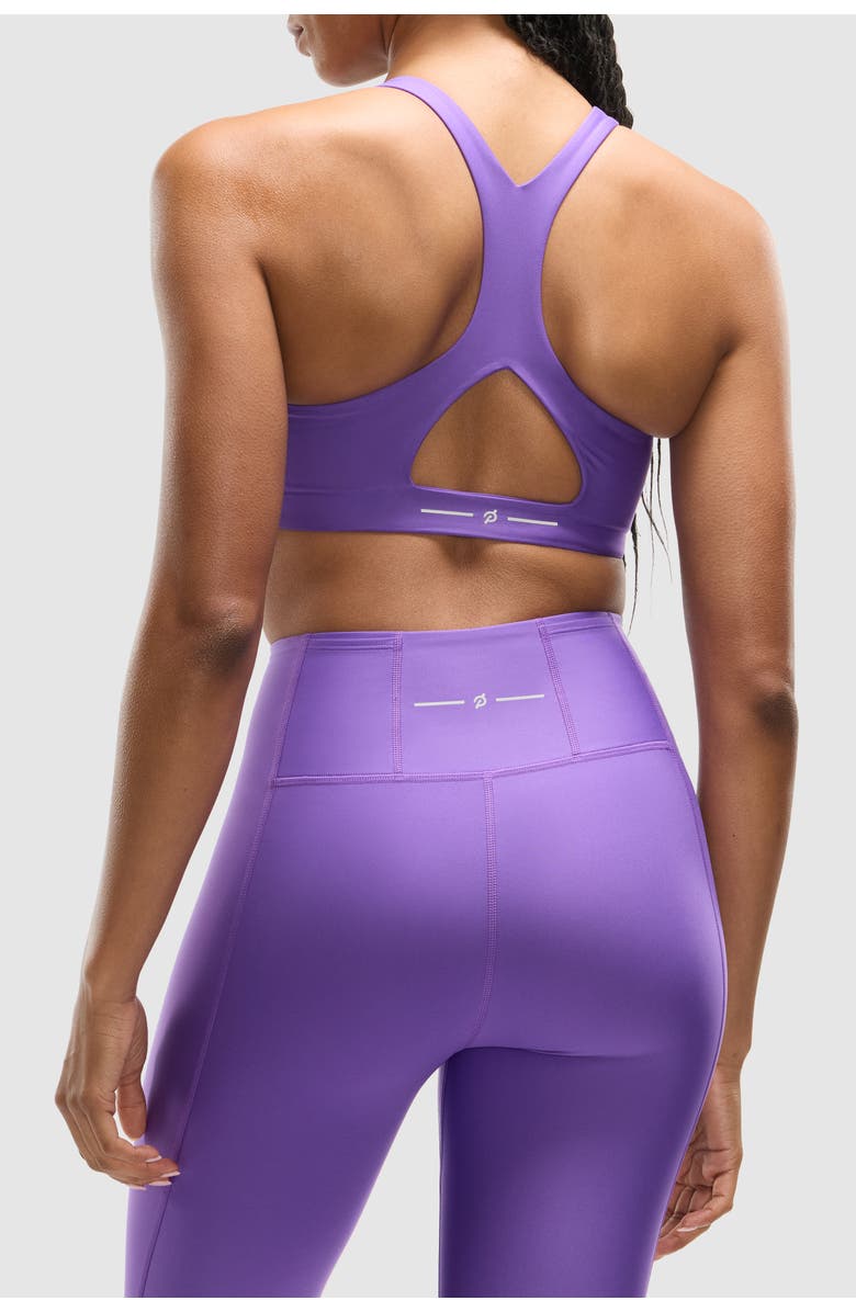 Peloton PaceForm Longline Racer Front Bra, Alternate, color, Bright Purple