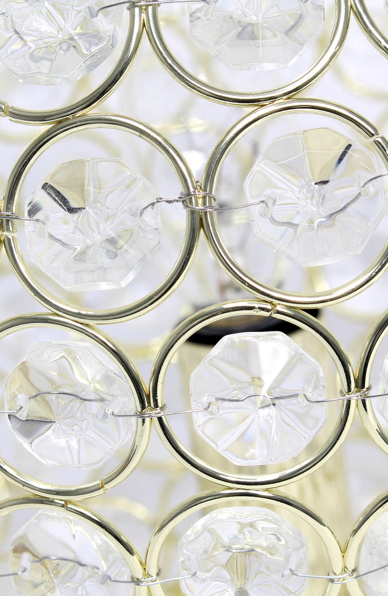 LALIA HOME Round Crystal Table Lamp, Alternate, color,