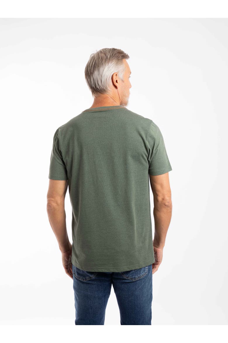 Fish Stamp Front Print Graphic T-Shirt, Alternate, color, Basil