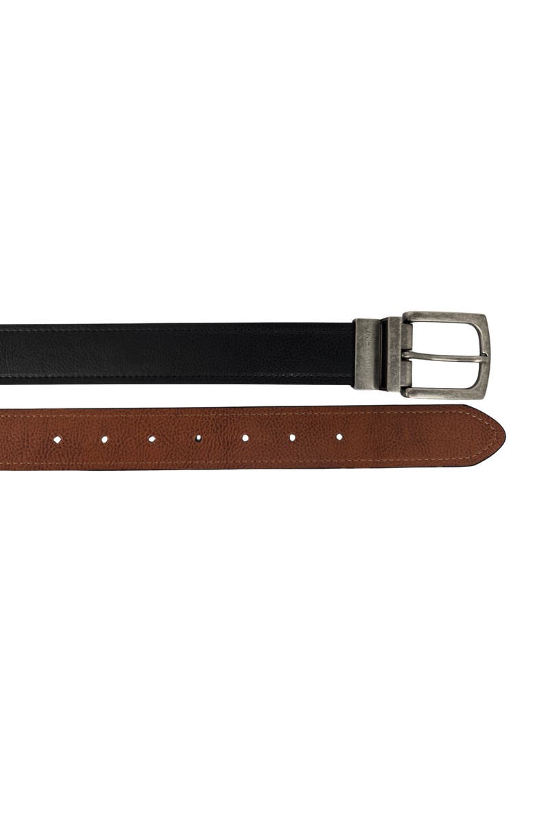 Vince Camuto Reversible Leather Belt, Alternate, color, Black/ Tan