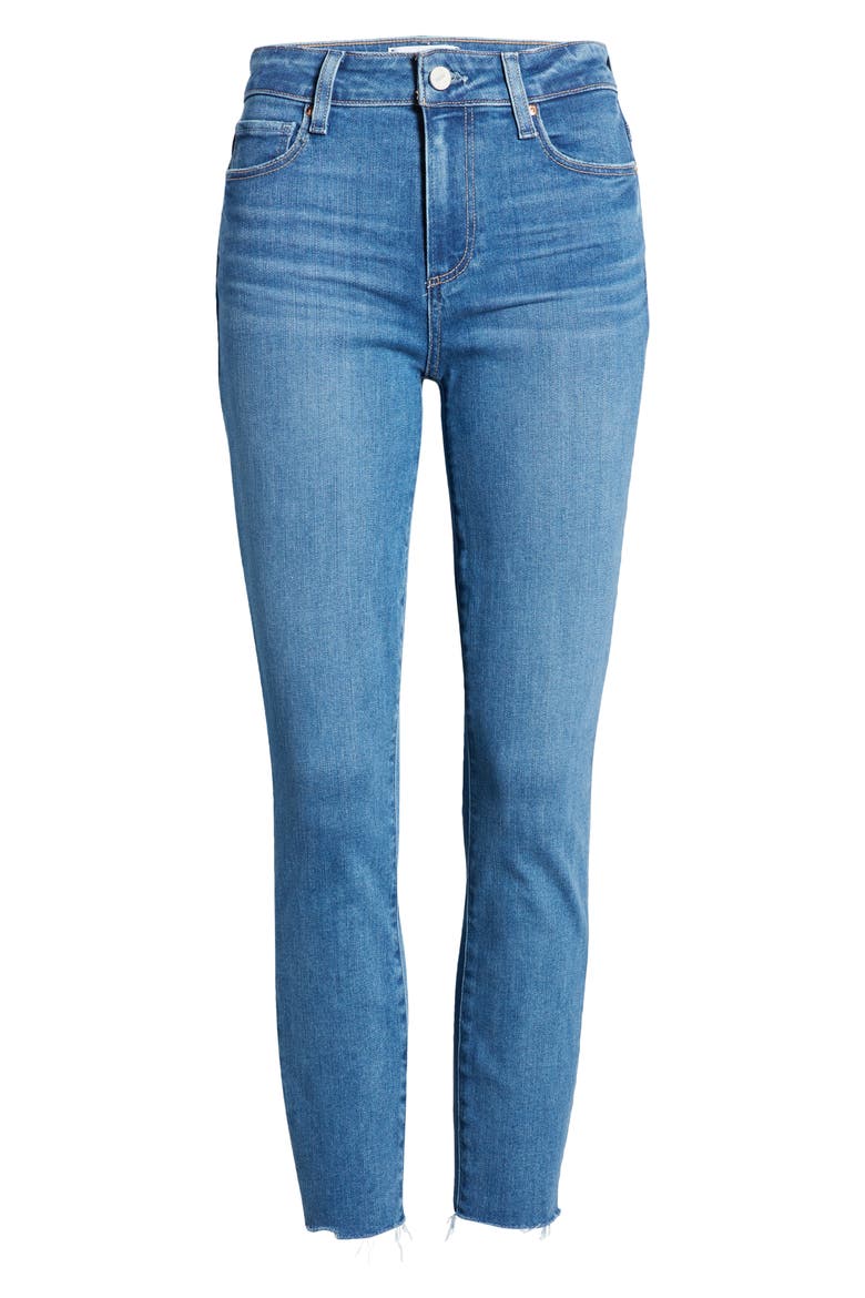 Hoxton High Waist Raw Hem Crop Skinny Jeans, Alternate, color, GEMINI WITH FREESTYLE HEM