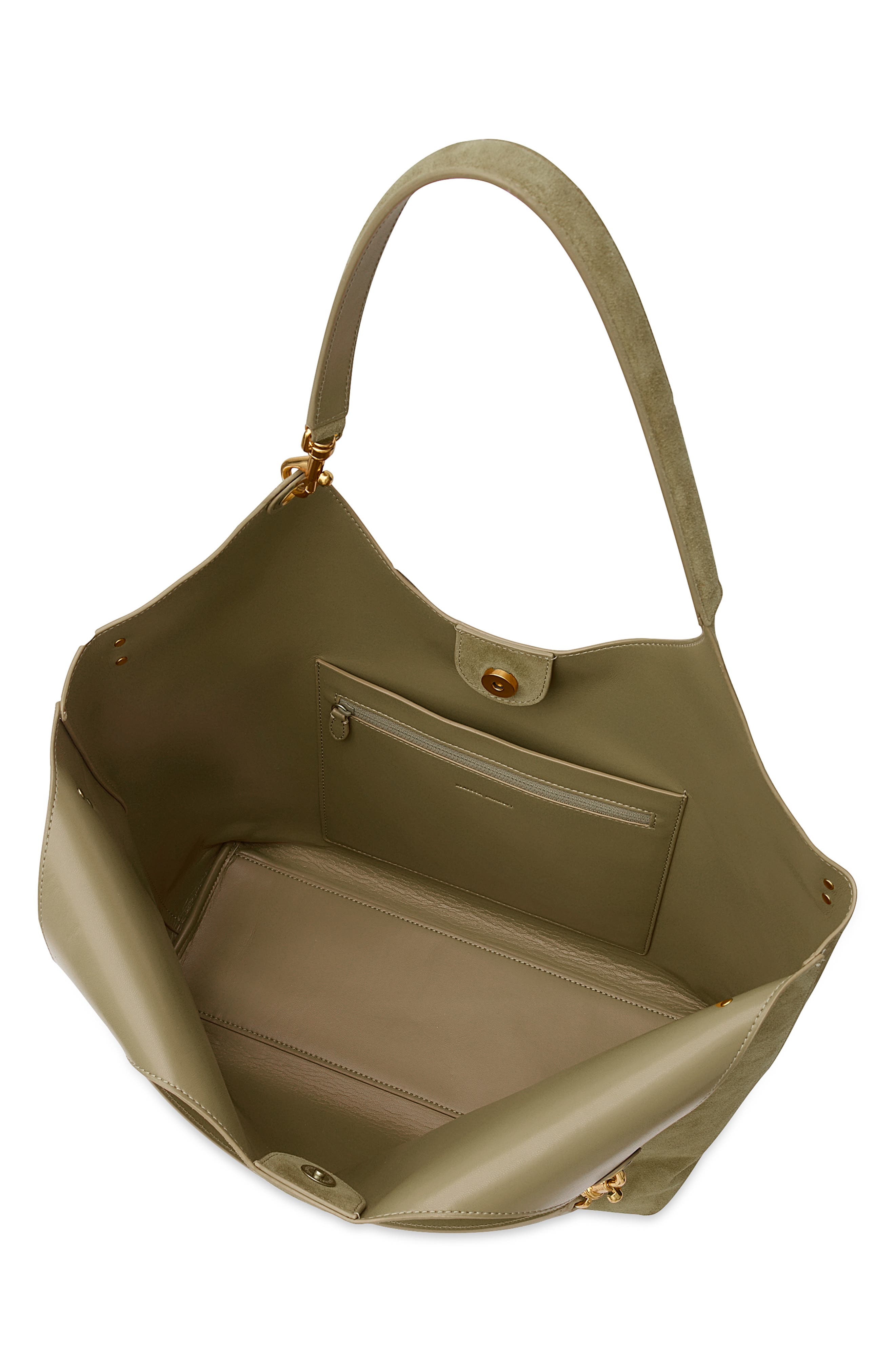 Perfect Suede Tote, Alternate, color, WILLOW