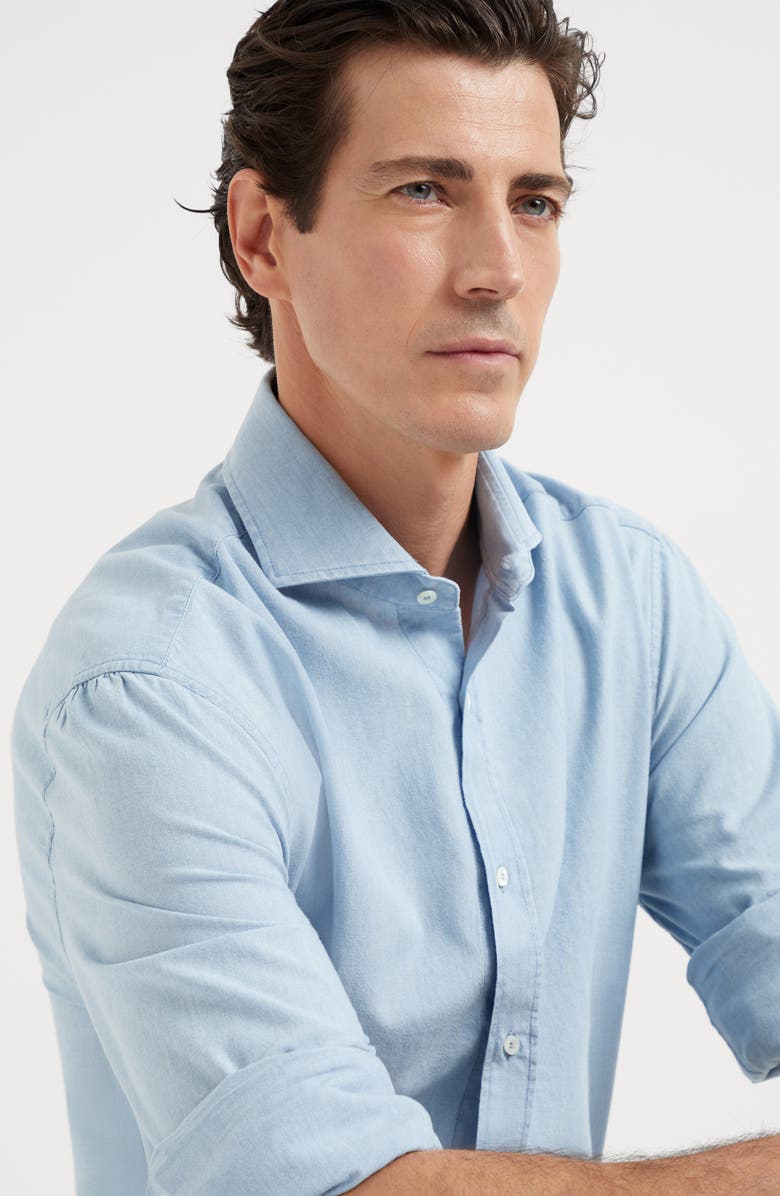 Brunello Cucinelli Chambray shirt, Alternate, color, 