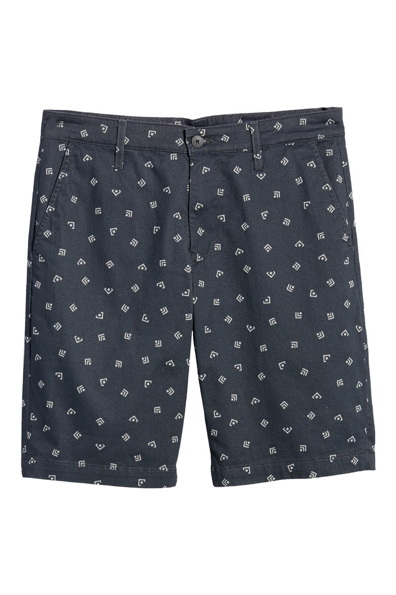 Griffin Geo Print Flat Front Shorts, Alternate, color, VAQUERO TWILIGHT CANAL
