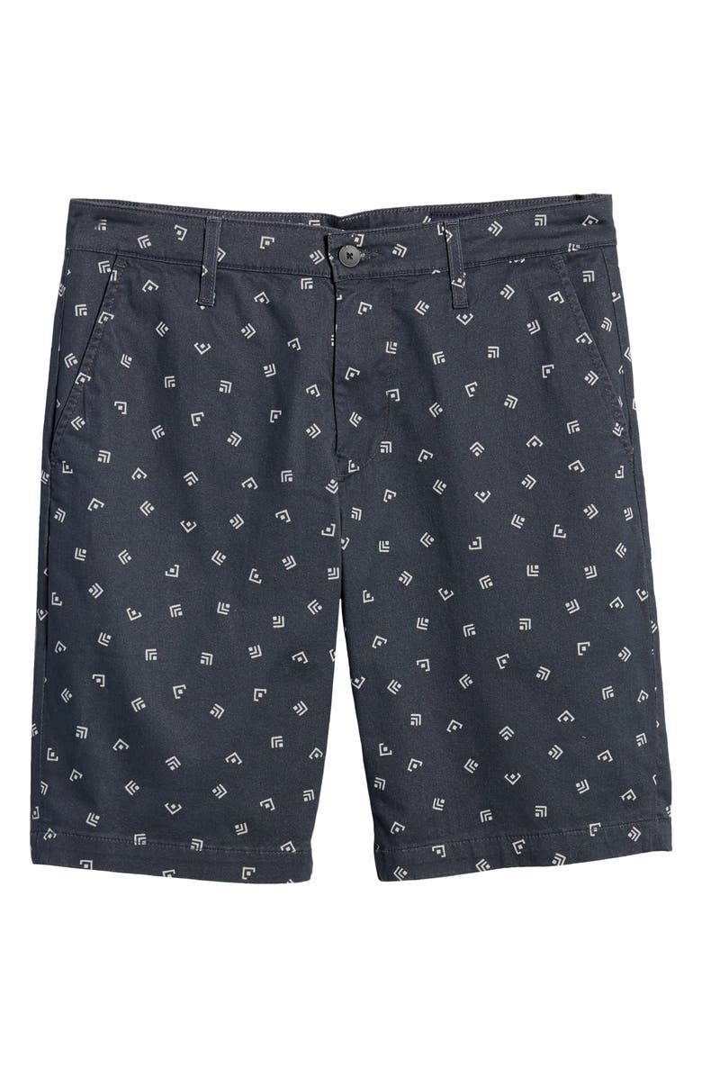 AG Griffin Geo Print Flat Front Shorts, Alternate, color, Vaquero Twilight Canal