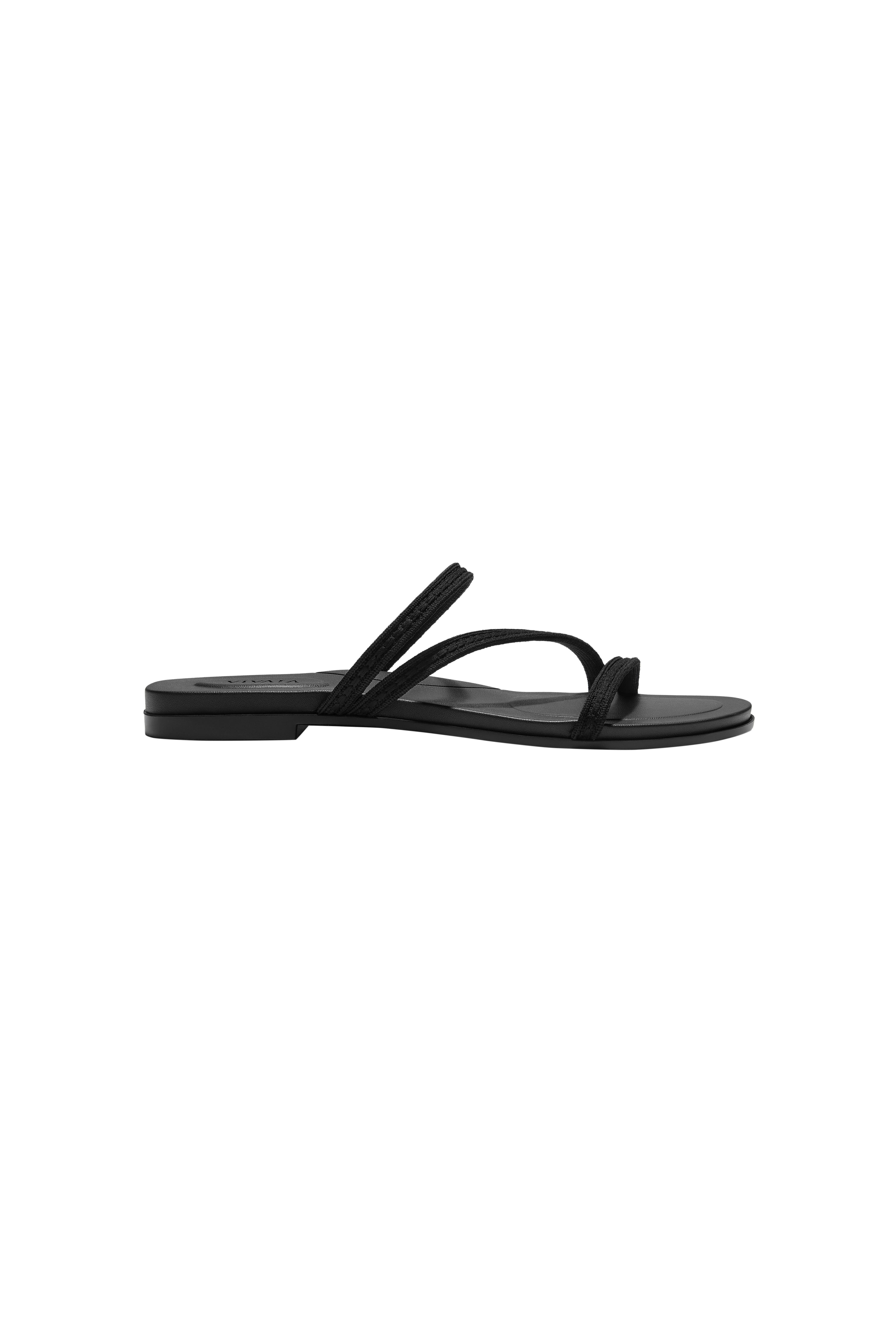 Carla Round-Toe Flip-Flops, Alternate, color, Noir