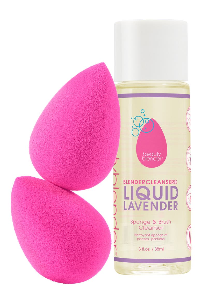 Back 2 Basics Makeup Sponge & Liquid blendercleanser® Set, Main, color, NO COLOR
