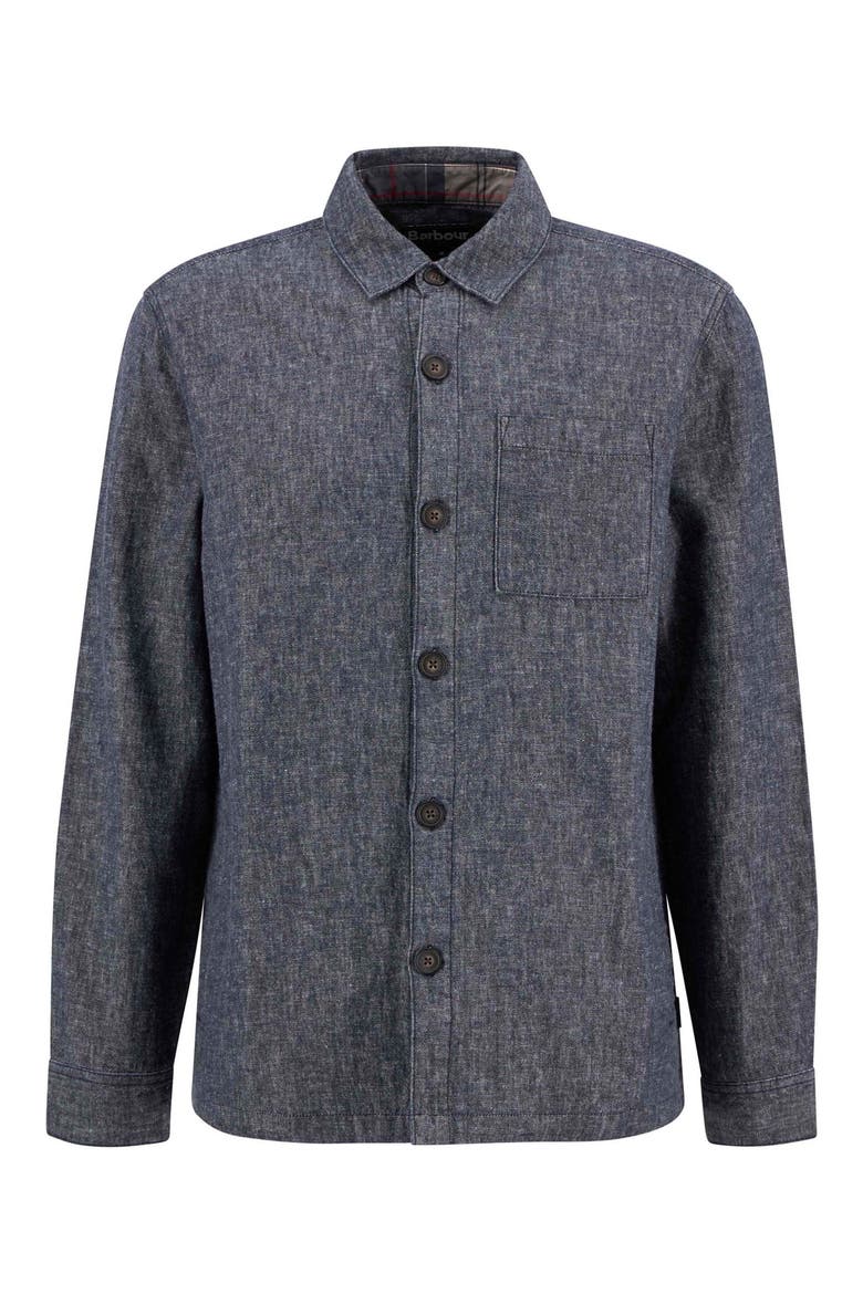 Stillwater Linen & Cotton Overshirt, Alternate, color, NAVY