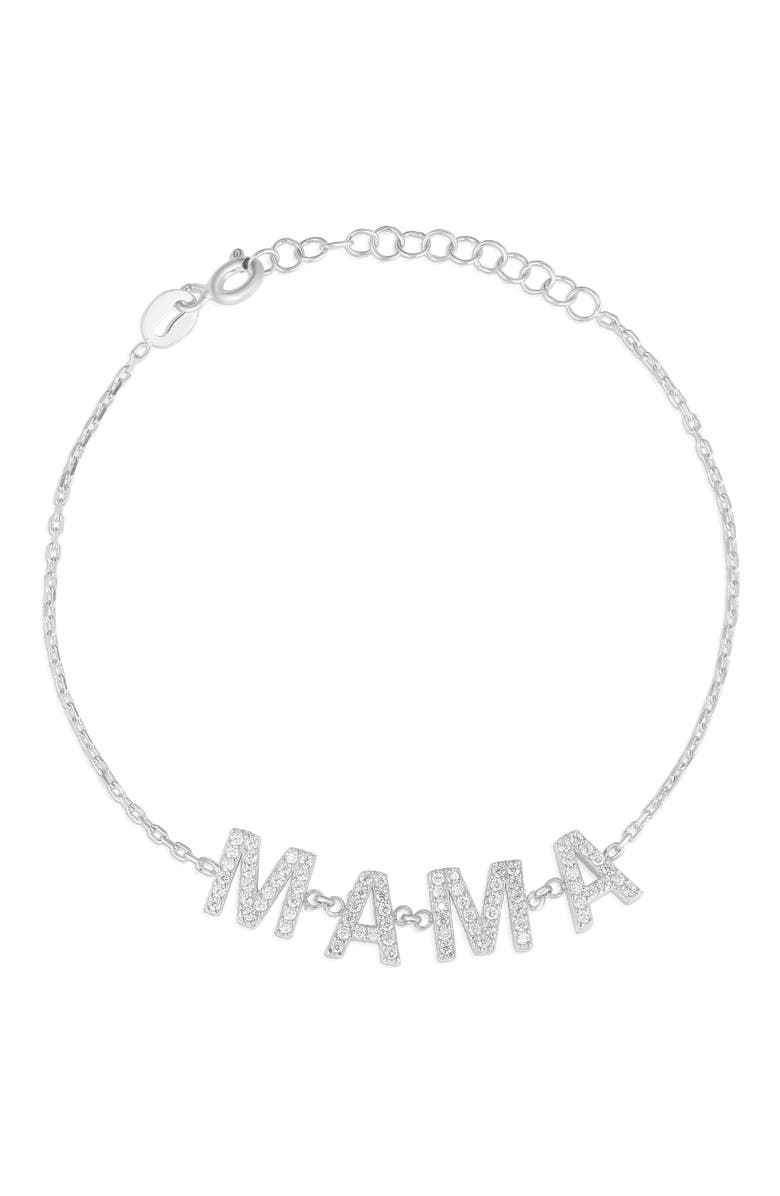 SPHERA MILANO CZ Mama Chain Bracelet, Main, color, Silver