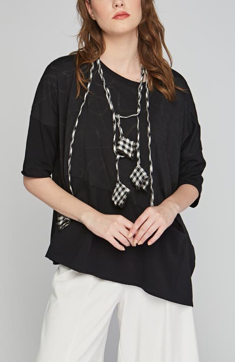 Knox Devore Cotton Jersey Blouse