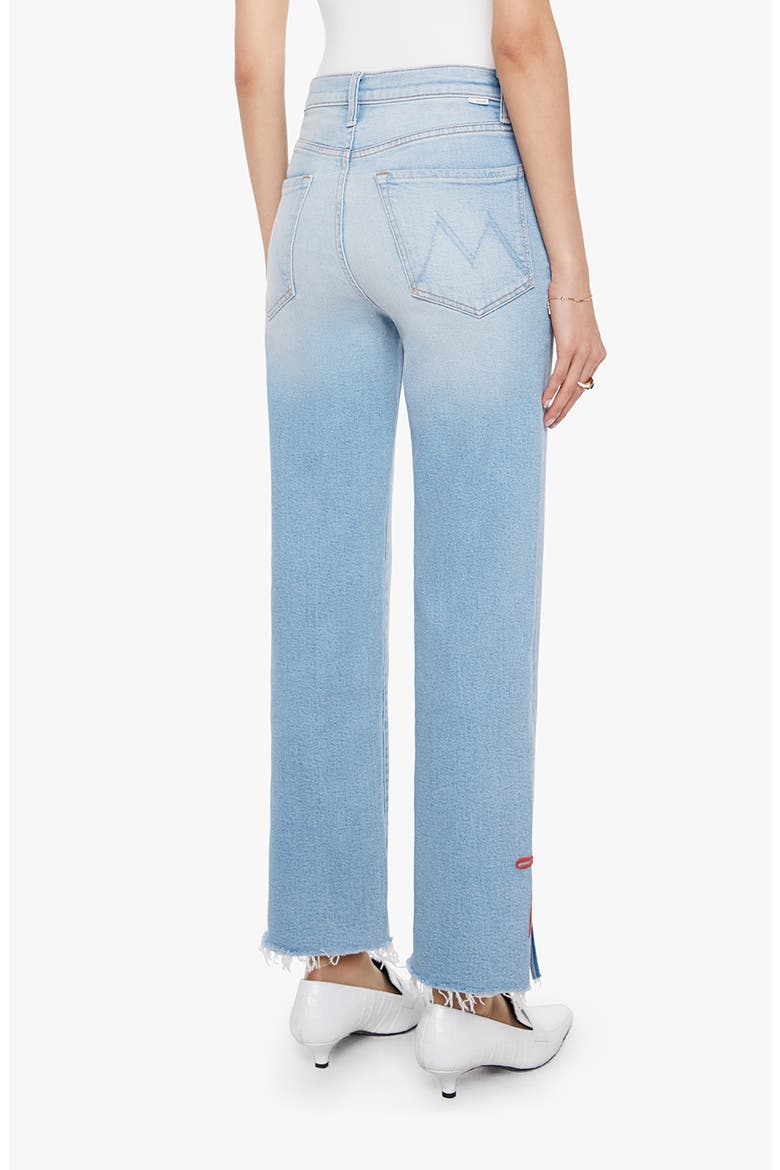 The RamblerSlice Hover Fray Bow Ankle Wide Leg Jeans, Alternate, color, COMPLETE 360