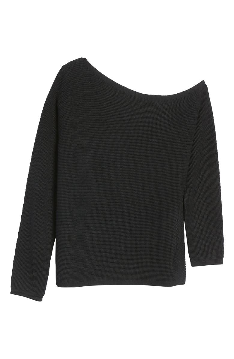 Treasure & Bond Thermal Knit One-Shoulder Sweater, Alternate, color,