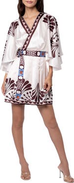 CIEBON Avaele Satin Wrap Dress