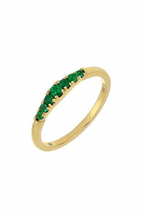 Bony Levy El Mar Emerald Stacking Ring