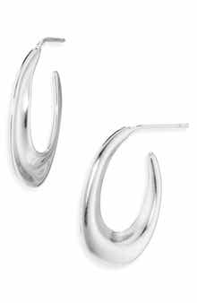 ARGENTO VIVO Tapered Oval Hoop Earrings