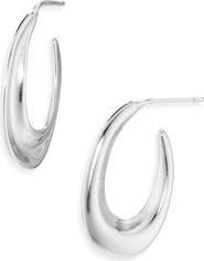 ARGENTO VIVO Tapered Oval Hoop Earrings