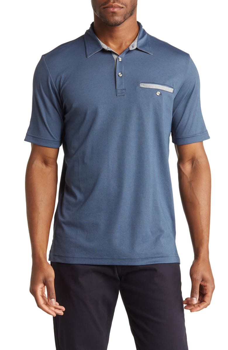 TravisMathew Do Not Rock the Boat Polo Shirt, Main, color, 