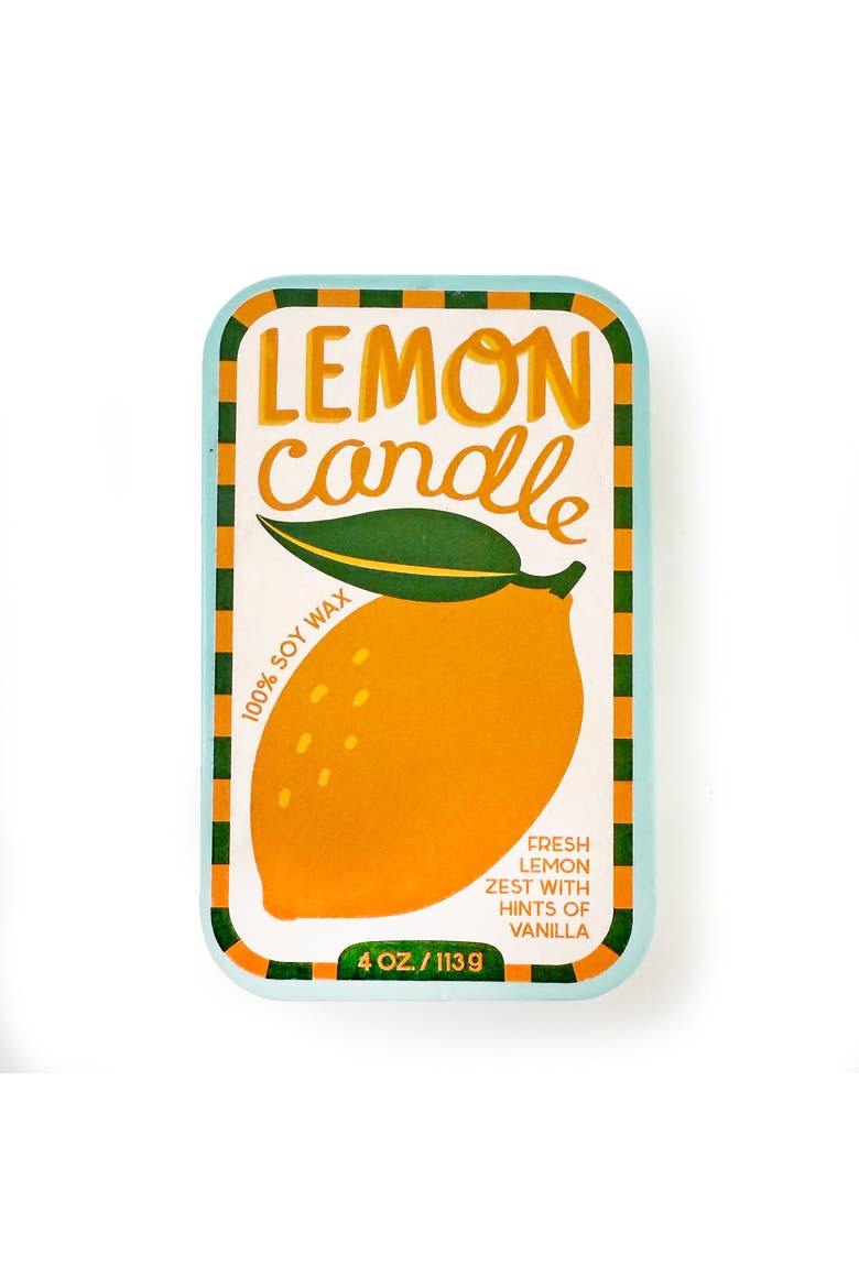 Lemon & Oyster Candle Set of 2, Alternate, color, Yellow