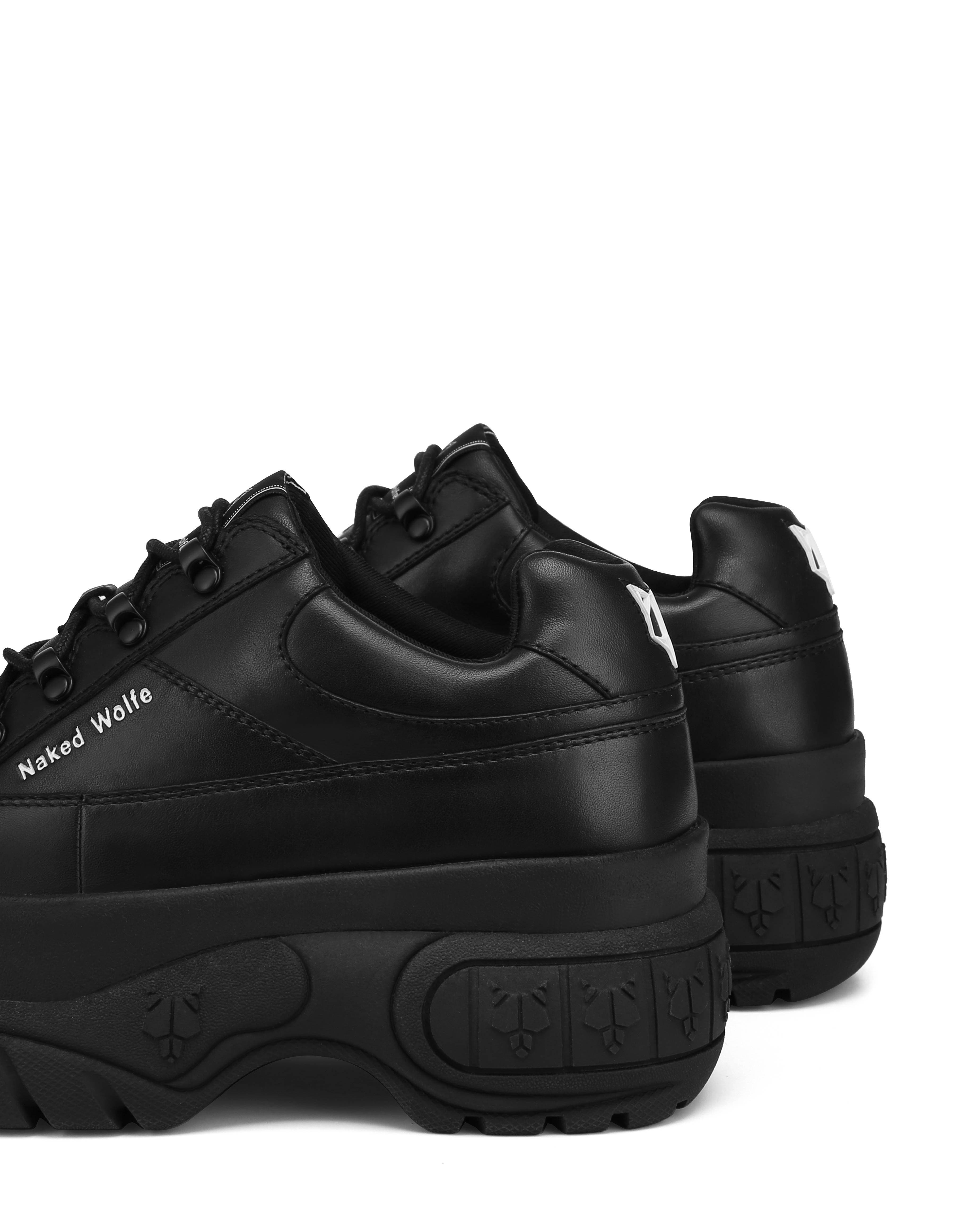 Naked Wolfe Sporty Leather Sneaker, Alternate, color, Black