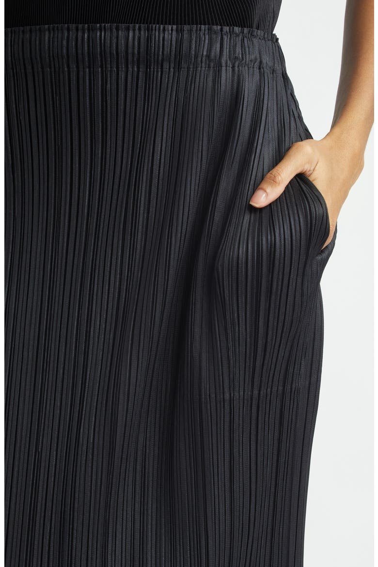 Thicker Bottoms 1 Pleated Skirt, Alternate, color, BLACK