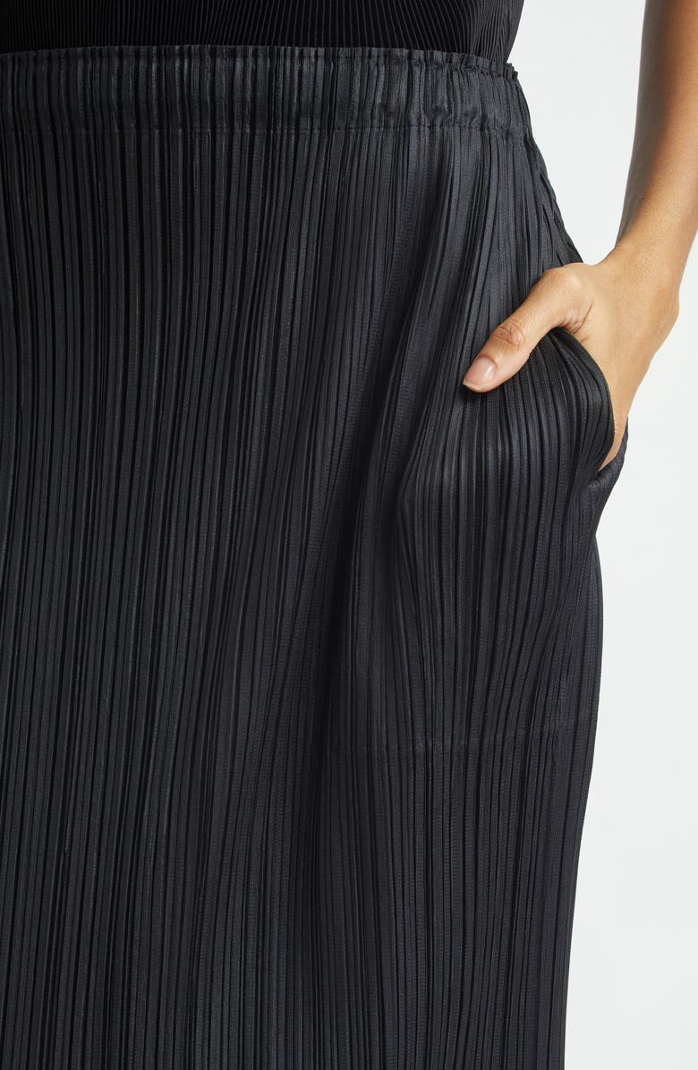 Pleats Please Issey Miyake Thicker Bottoms 1 Pleated Skirt, Alternate, color, Black