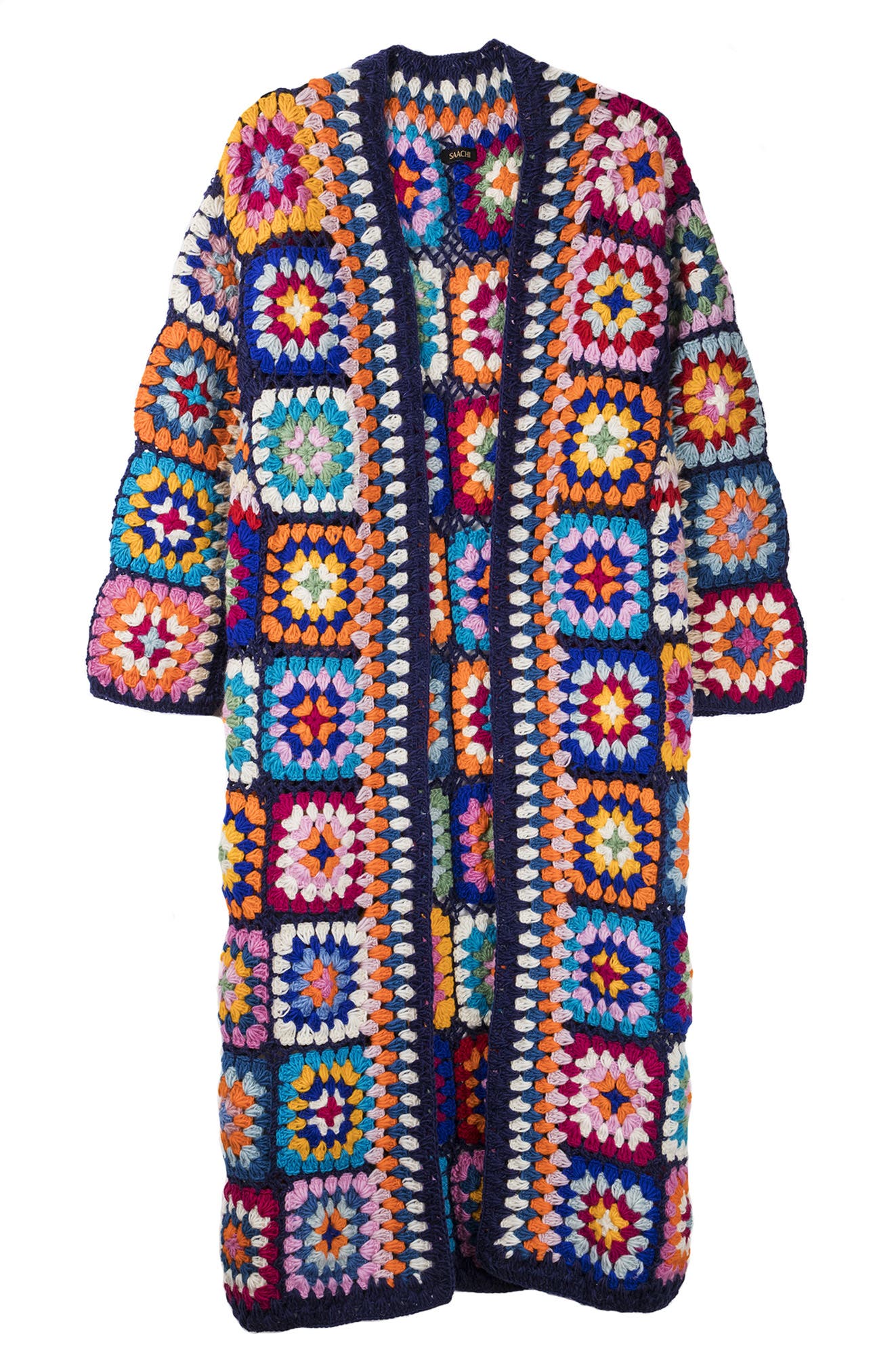 SAACHI Crochet Wool Cardigan