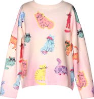 Truly Me Kids' Music Cats Sweater