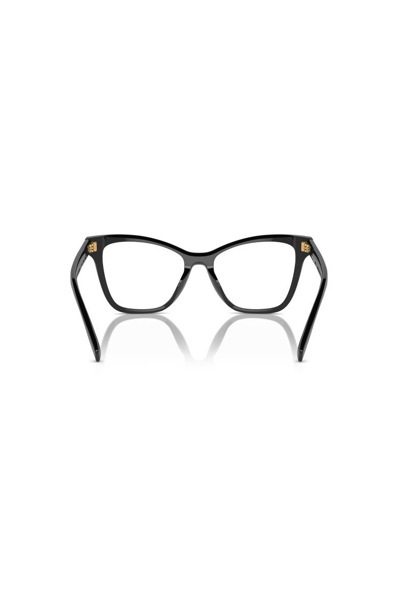 Tory Burch 51mm Cat Eye optical glasses, Alternate, color, Black