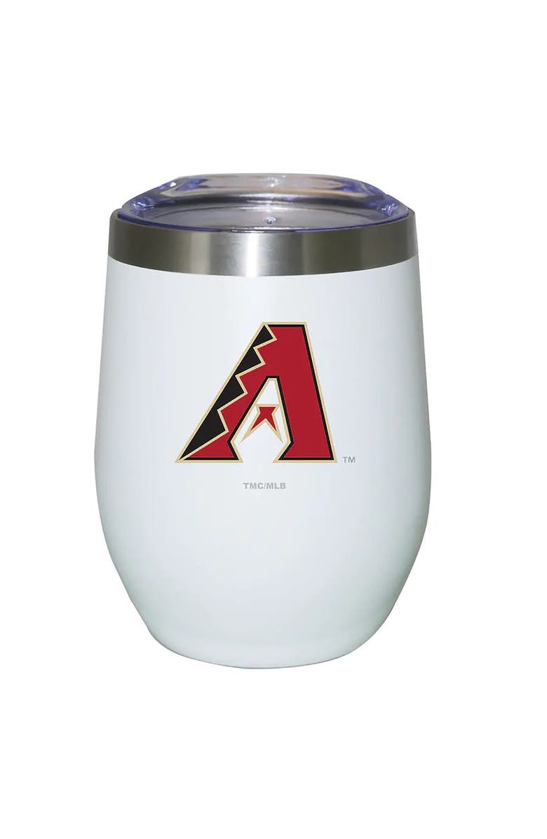 THE MEMORY COMPANY Arizona Diamondbacks 12oz. Logo Stemless Tumbler, Main, color, White