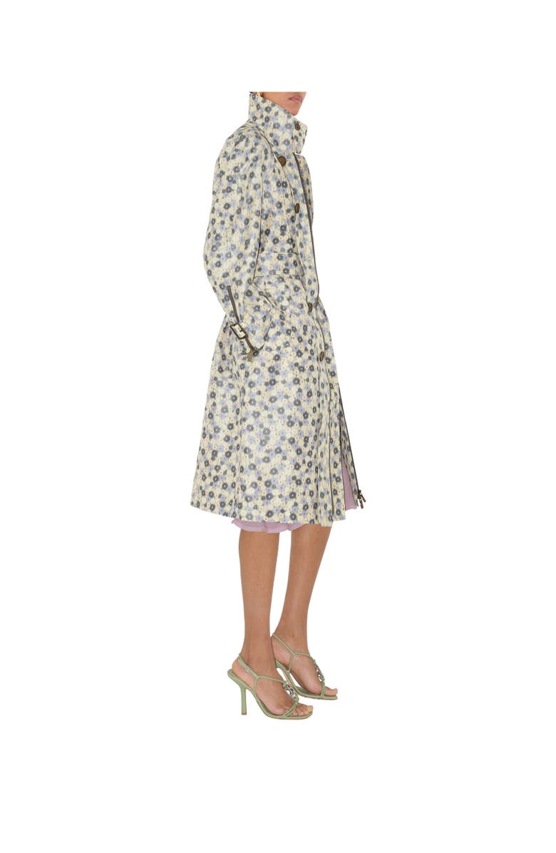 Burberry Long Daisy Lightweight Zip Car Coat, Alternate, color, Eccles