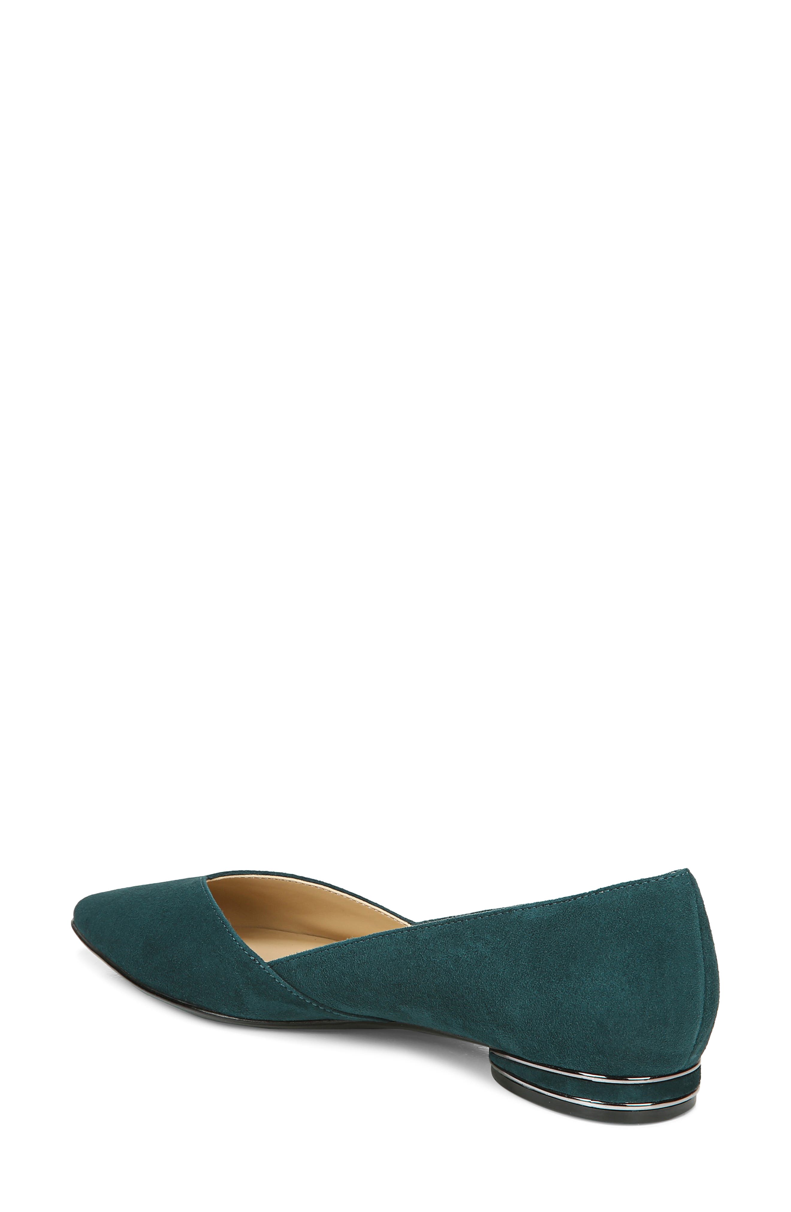 Havana Pointed Toe Flat, Alternate, color, KING FISHER LEATHER