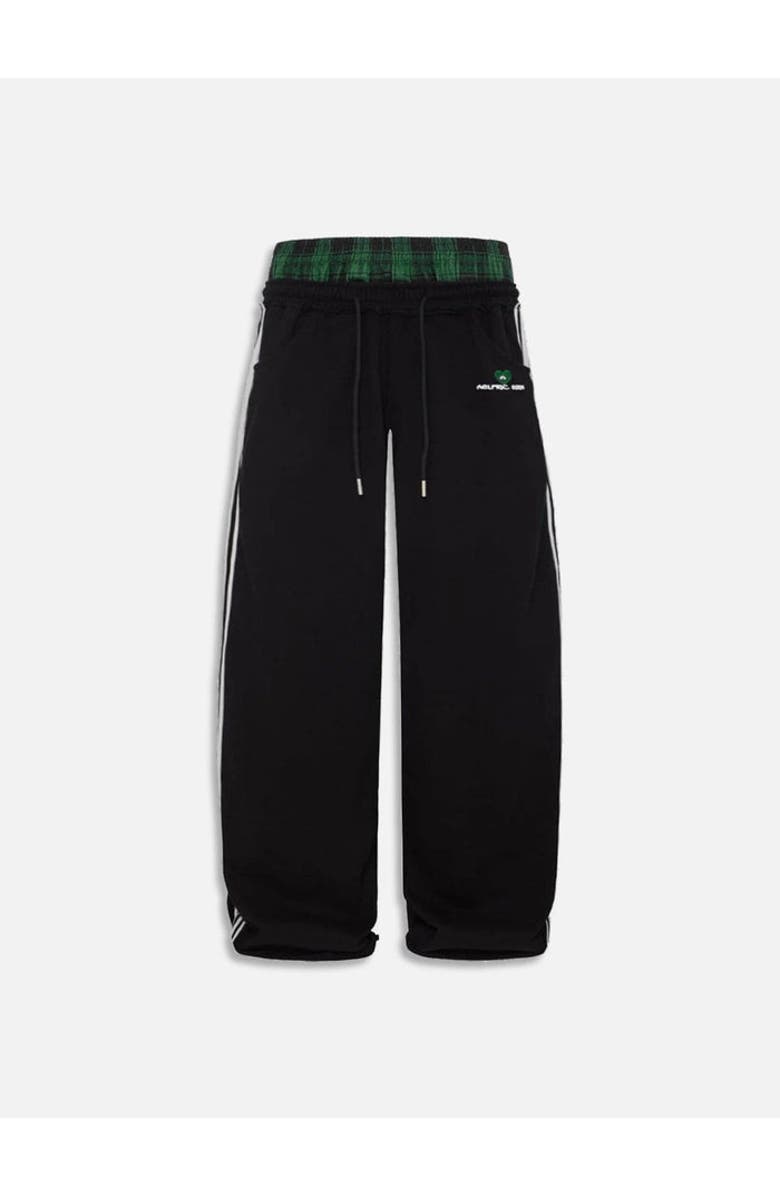 AELFRIC EDEN Double Waist Baggy Sweatpants, Alternate, color, Black