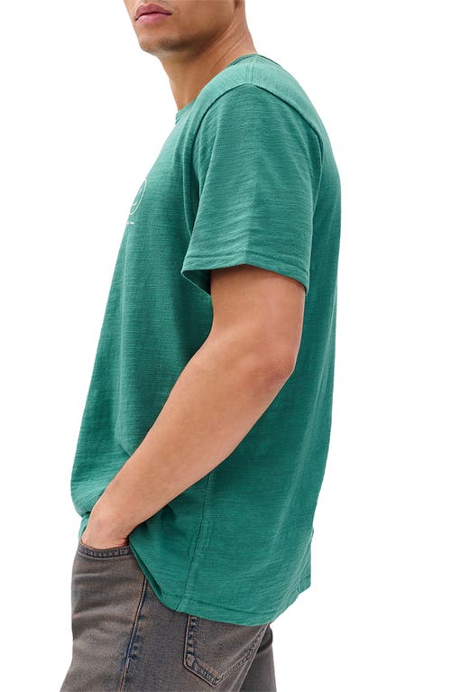 Rag & Bone Embroidered Sour Face T-shirt In Green