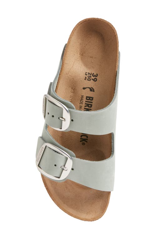Birkenstock Arizona Nubuck Leather Womens Sandals In Stone Coin