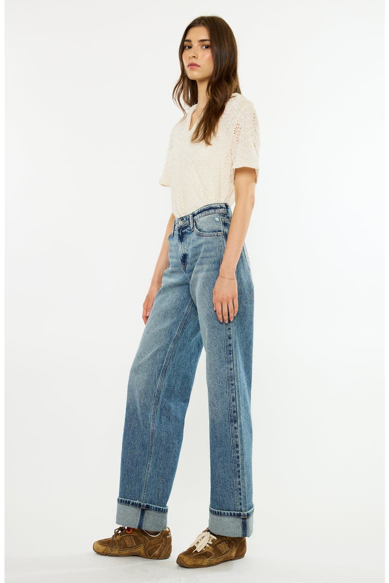 Lani Essentials 90s Low Rise Relaxed Straight Jeans, Alternate, color, Dark Wash