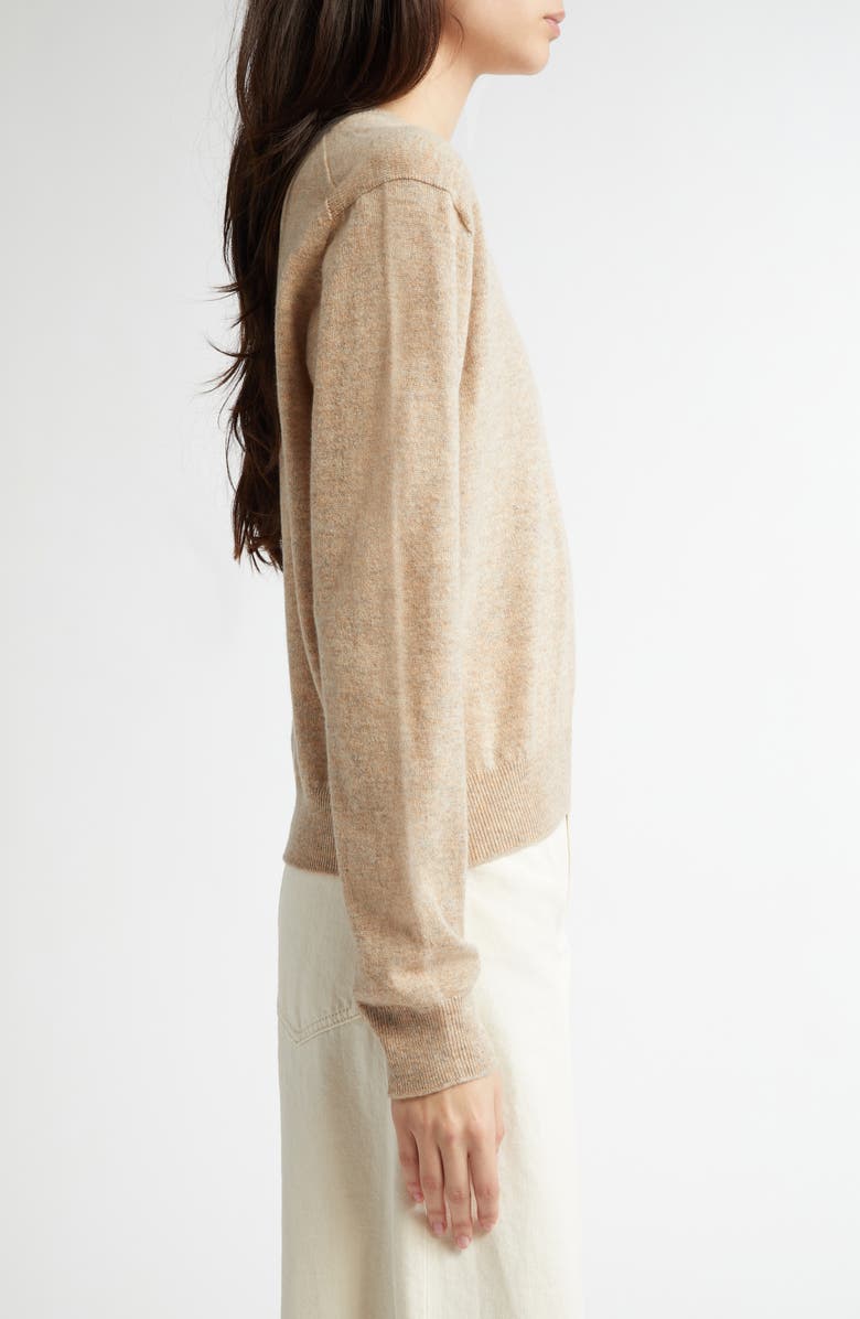 Johnstons of Elgin Classic Cashmere V-Neck Sweater, Alternate, color, Oatmeal