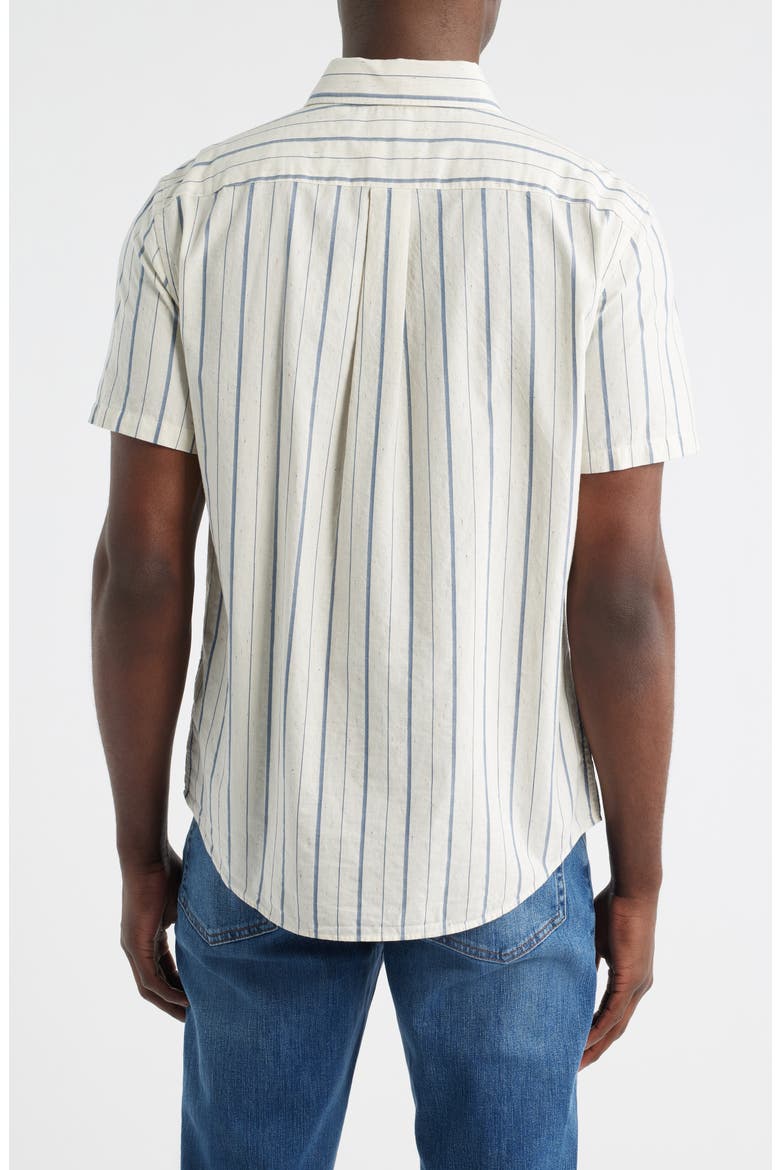Donelson Short Sleeve Check Sport Shirt, Alternate, color, TINTED WHITE/ CARBON BLUE