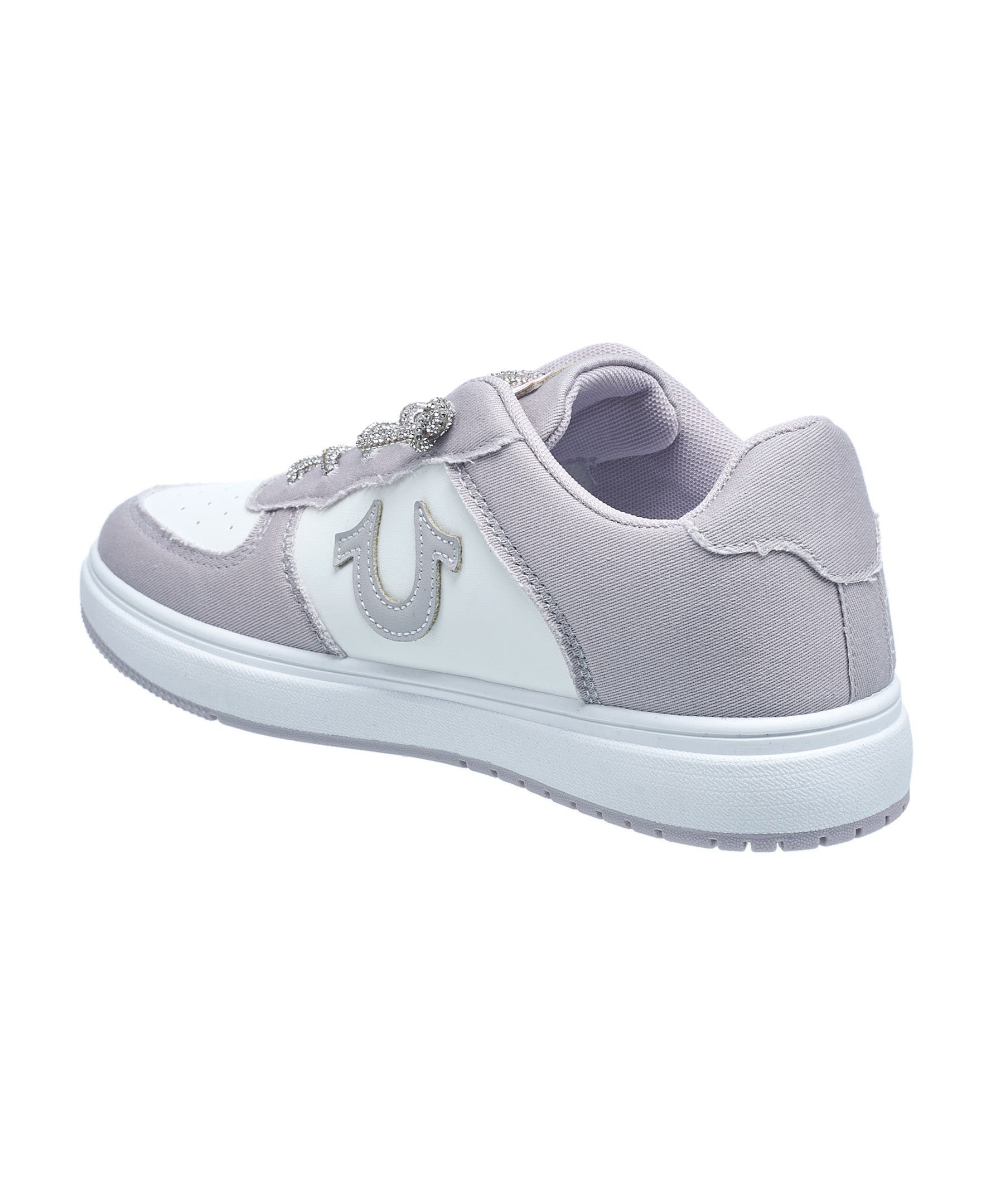 True Religion Ladies Allison Logo Sneaker, Alternate, color, Light Grey