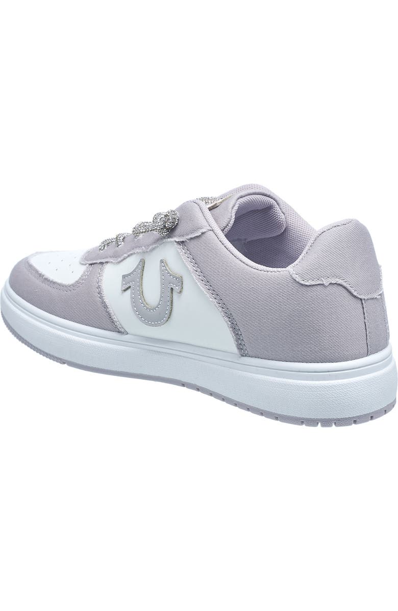 True Religion Ladies Allison Logo Sneaker, Alternate, color, Light Grey