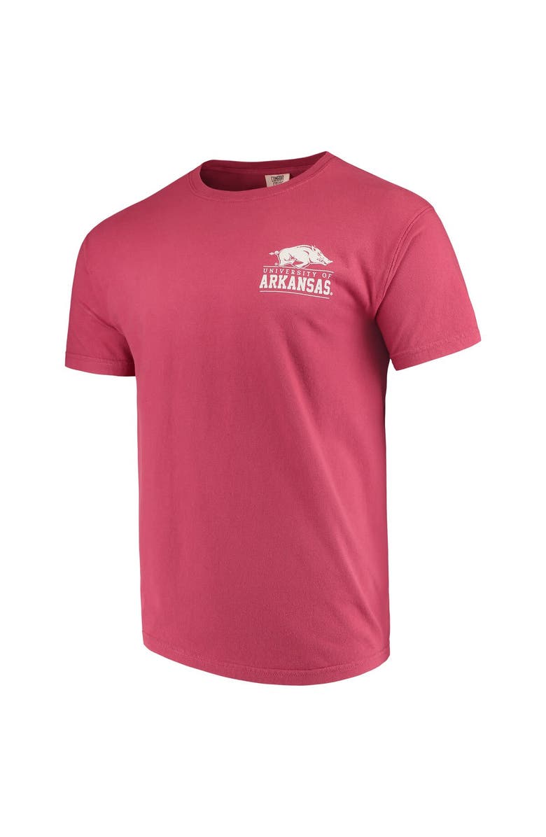 IMAGE ONE Men's Cardinal Arkansas Razorbacks Comfort Colors Campus Icon T-Shirt, Alternate, color, 