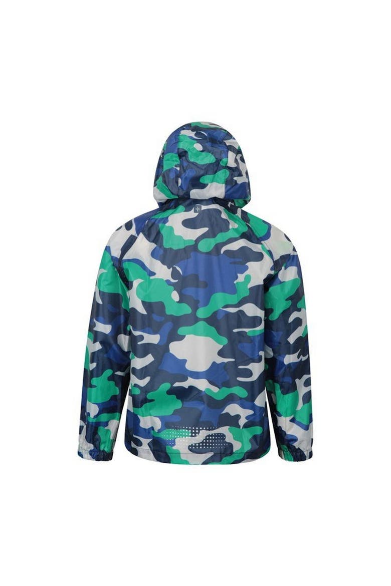 Childrens/Kids Pakka Camo Waterproof Jacket, Alternate, color, Blue