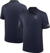 Nike Men's Nike Navy Dallas Cowboys Sideline Victory Stripe Performance Polo