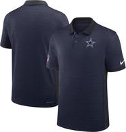 Nike Men's Nike Navy Dallas Cowboys Sideline Victory Stripe Performance Polo
