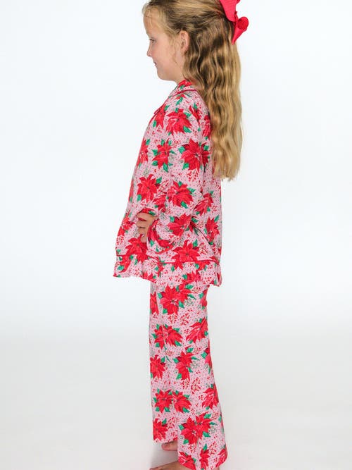 Rufflebutts Holiday Ruffle Flare Pajama Set In Red
