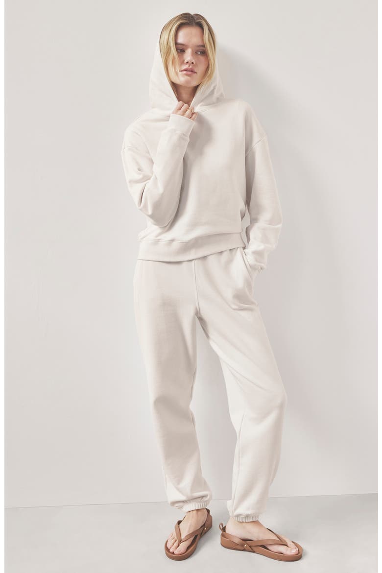 Laguna Lounge Cotton Hoodie, Alternate, color, MOONSTONE WHITE