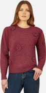 Yumi Crochet Flower Knit Jumper