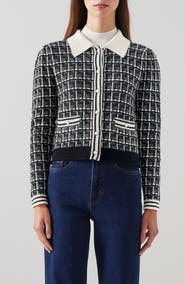 LK Bennett Aliyah Collar Cardigan