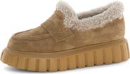 Voile Blanche Grenelle Genuine Shearling Platform Loafer