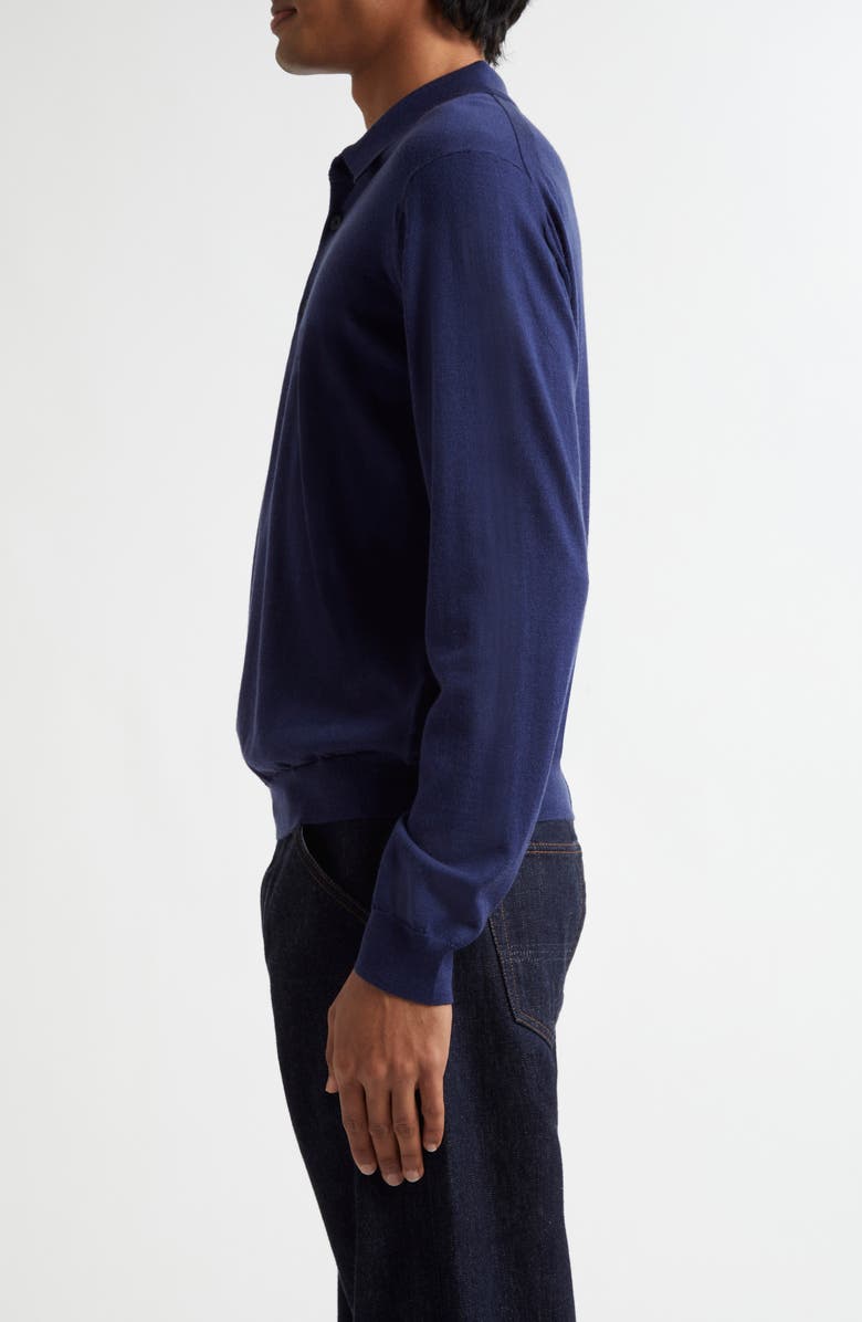 John Elliott Wool & Cashmere Polo Sweater, Alternate, color, 